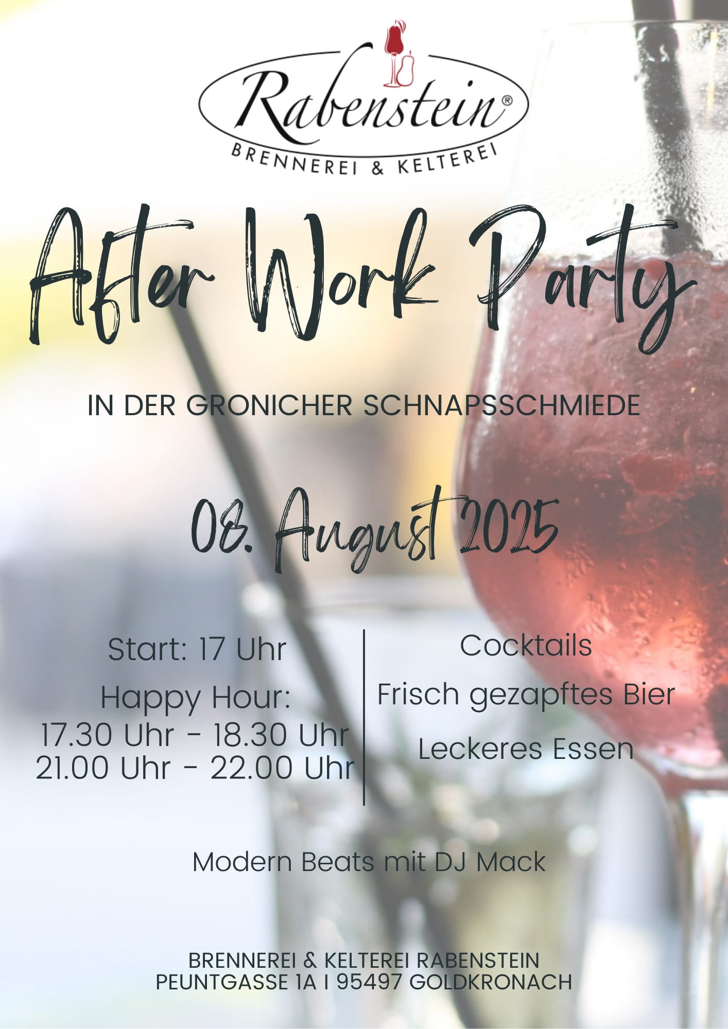 After Work Party in der "Gronicher Schnapsschmiede"